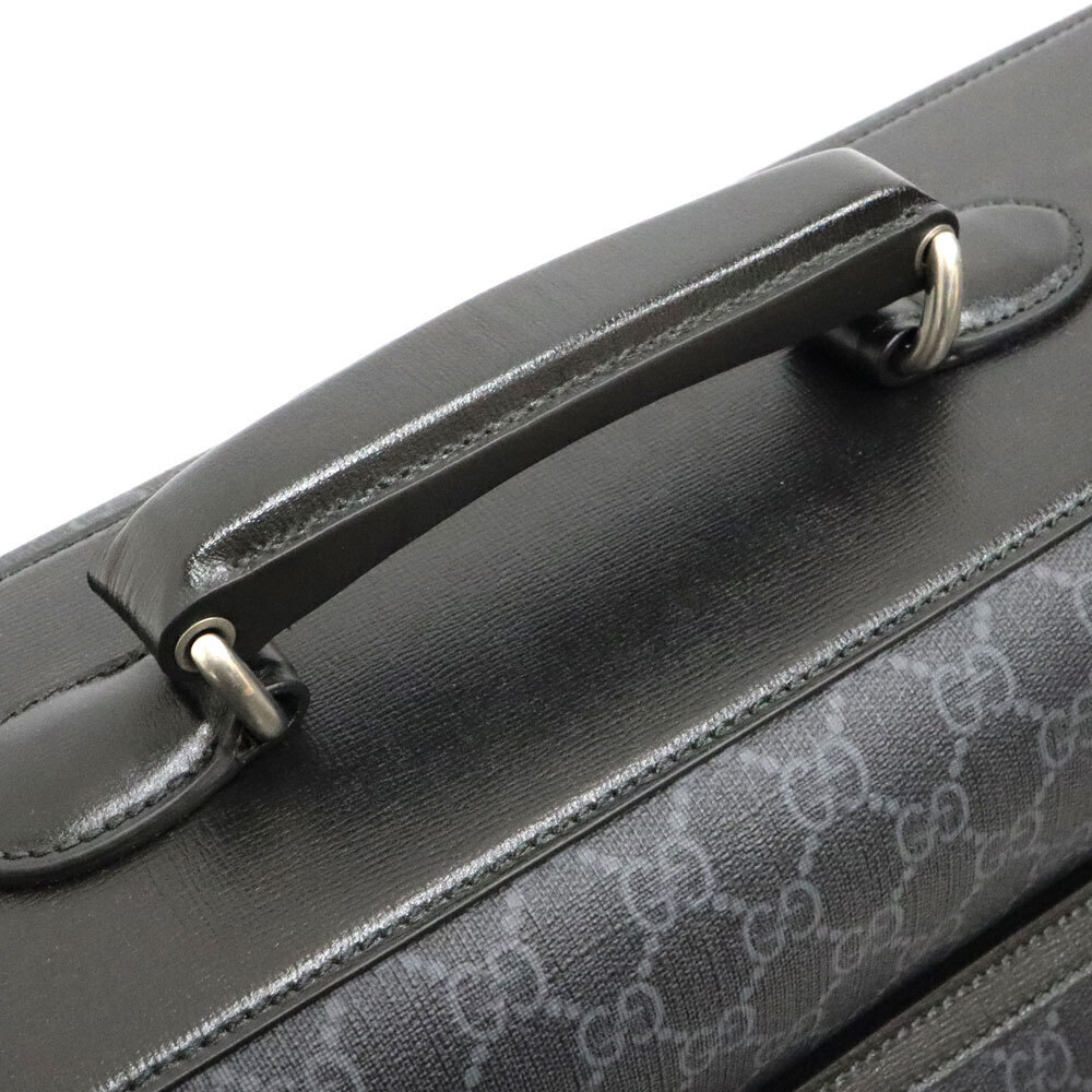 Gucci Garment Case Suit Bag Black Leather - Picture 6 of 6